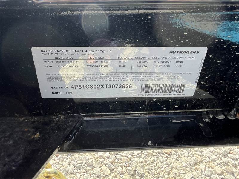 PJ82 X 24' (8+16) EQUIPMENT TILT 6