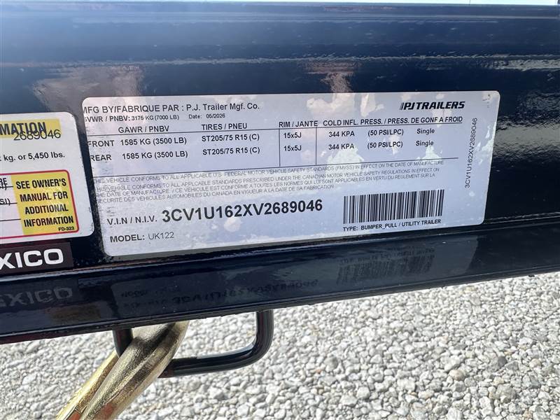 PJ77 x 12' TA Utility BP10