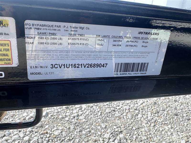 PJ83 x 12' (10+2) TA Utility BP10