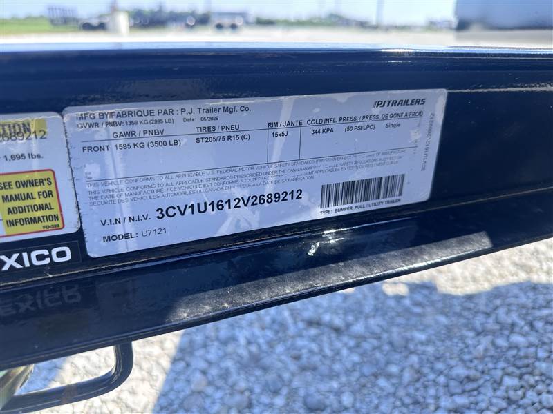 PJ77 x 12' SA Utility BP10