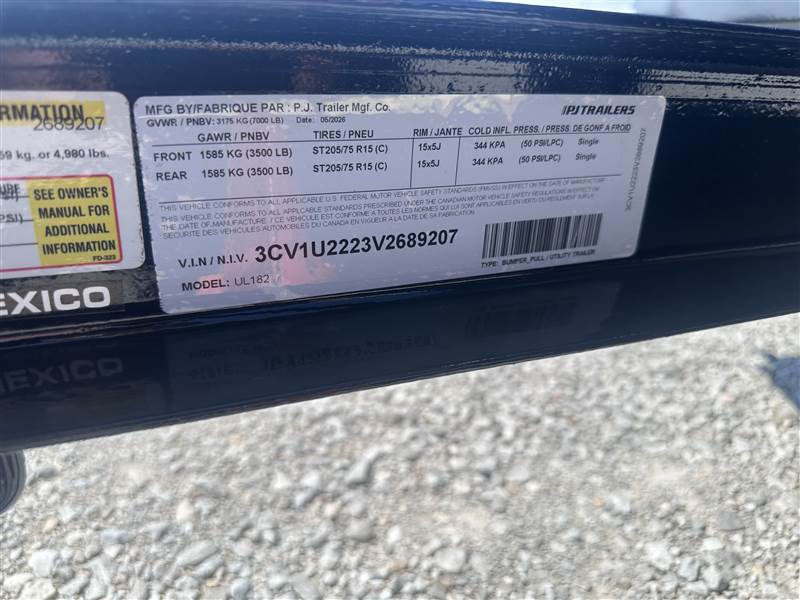 PJ83 x 18' (16+2) TA Utility BP10