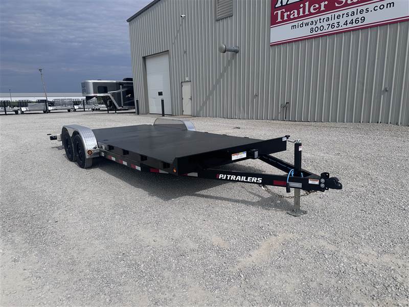 PJ83 x 20' (16+4) TA Steel Deck Car Hauler2