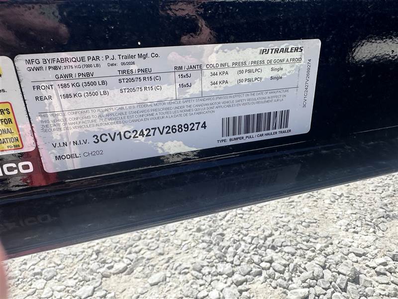 PJ83 x 20' (16+4) TA Steel Deck Car Hauler10