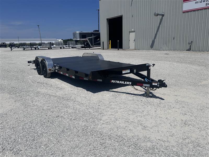 PJ83 x 20' (16+4) TA Steel Deck Car Hauler2