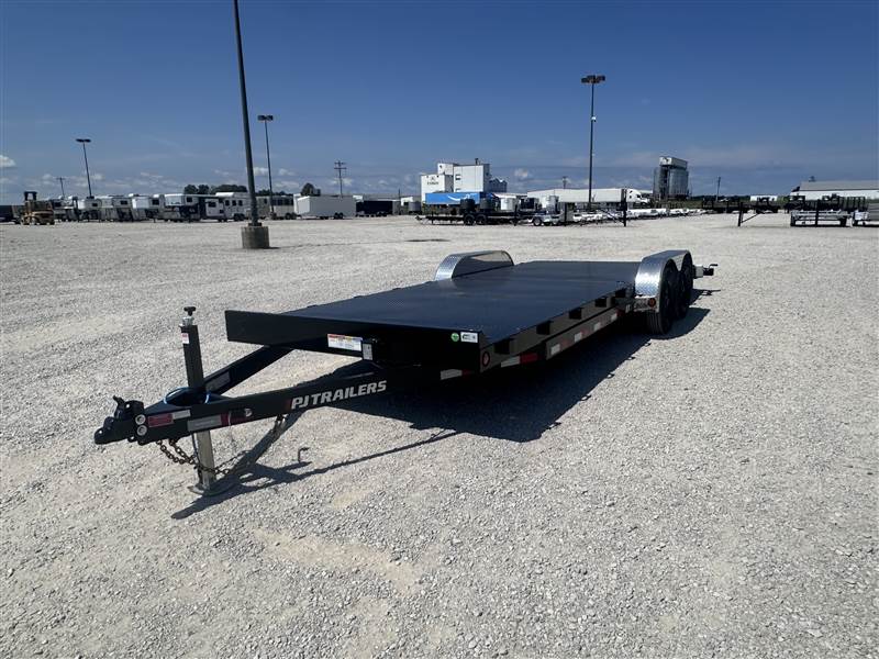 PJ83X22 (18+4) TA Steel Deck Car Hauler4