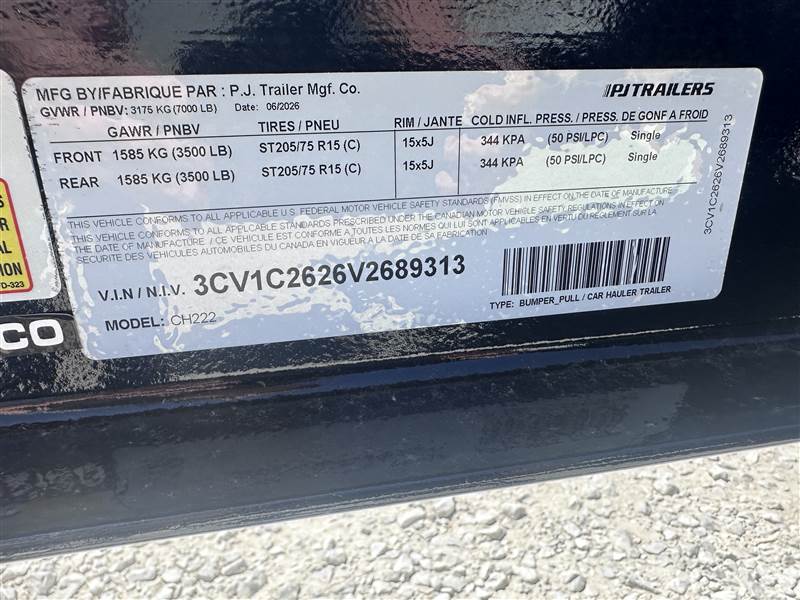 PJ83X22 (18+4) TA Steel Deck Car Hauler10
