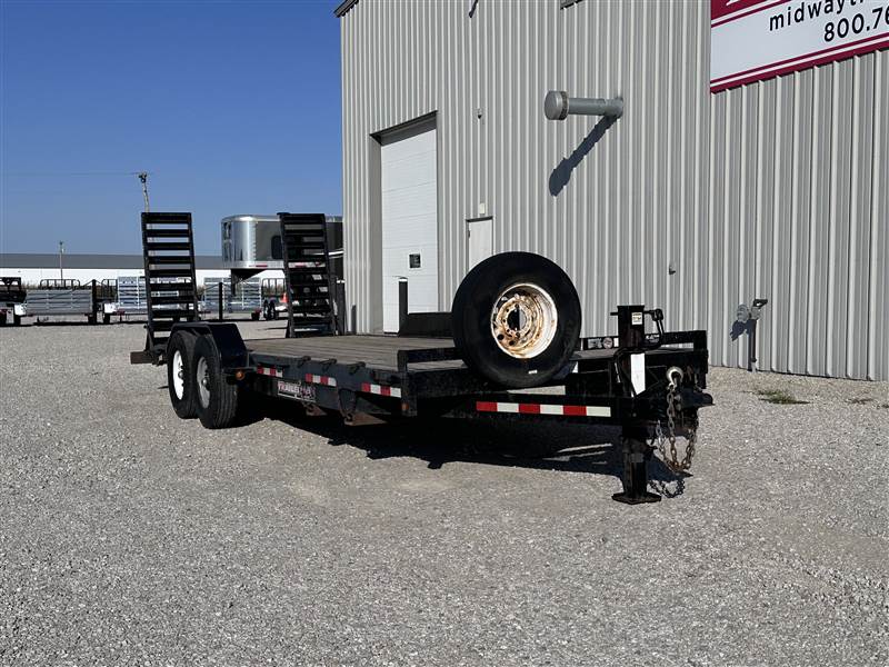 2015 7×22 Equipment Flatbed Trailer photo 2