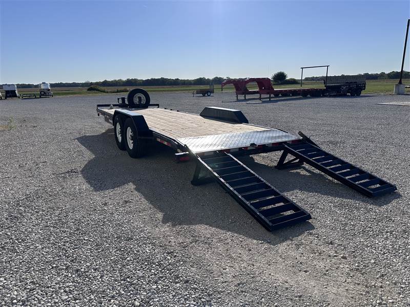 2015 7×22 Equipment Flatbed Trailer photo 6