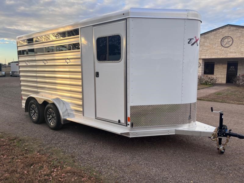 2024 Exiss 3 horse bumper pull with drop windows