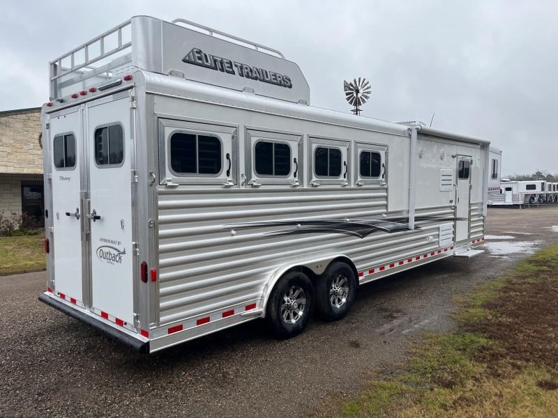 2024 Elite 4 horse 10'8'' living quarter with generator