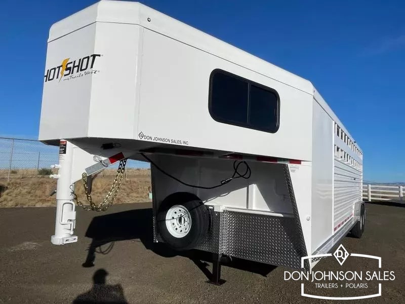 2026 Trails West hotshot 25' stock combo gn w/straight tack pkg