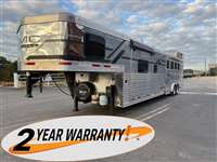 2024 4 horse SMC 8416 Laramie Four Horse Trailer with 2-Yr Warranty