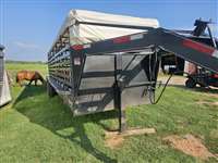 2020 W-W canvas top gooseneck trailer