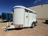 2026 2 horse Calico Calico Bumper Pull 2 Horse Slant