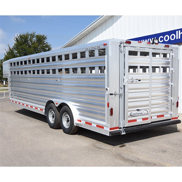 2018 Platinum 24' x 8' Wide Stock Trailer