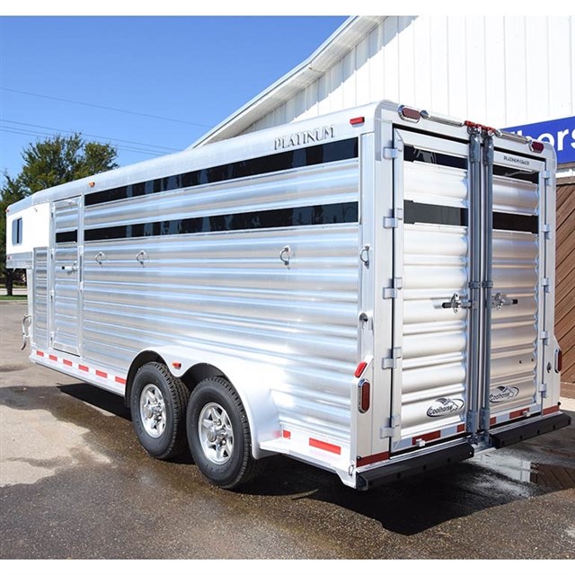 2018 Platinum 4 Horse Stock Combo Trailer