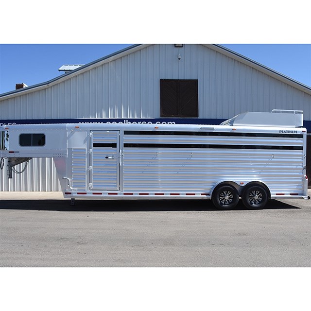 2018 Platinum 5 Horse Stock Combo Horse Trailer