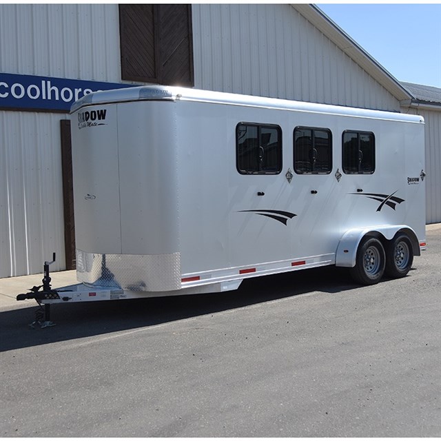 2015 Shadow 3 Horse Bumper Pull Horse Trailer