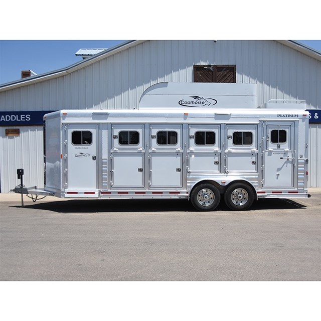 2018 Platinum 5 Horse Reverse Load Bumper Pull Trailer