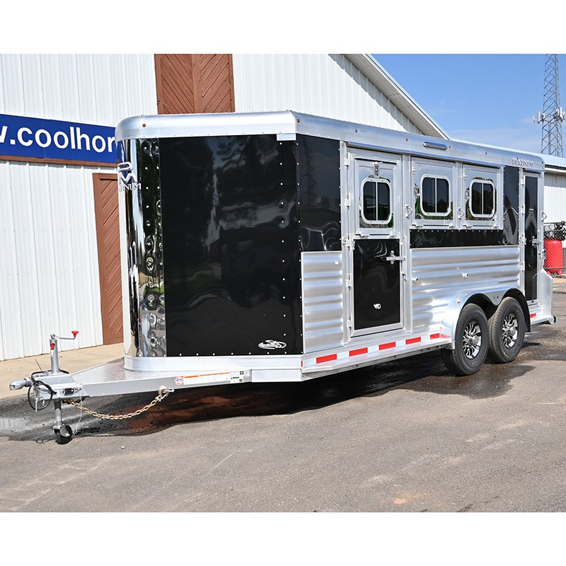 2024 Platinum 3 Horse Bumper Pull Trailer 7 6 X16 X7 Black Skin   1516631 535ae5fe 