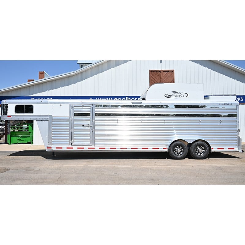 2025 Platinum Coach 6 horse stock combo horse trailer w/ hay pod