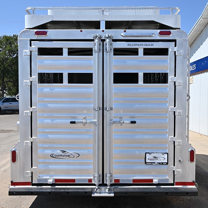 2025 Platinum Coach 6 horse stock combo horse trailer w/ hay pod