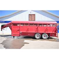 2011 Hughes 6'8"x20' trailers stock trailer