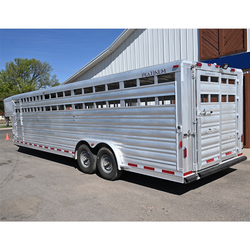 2019 Platinum Coach 28' x 8' stock trailer