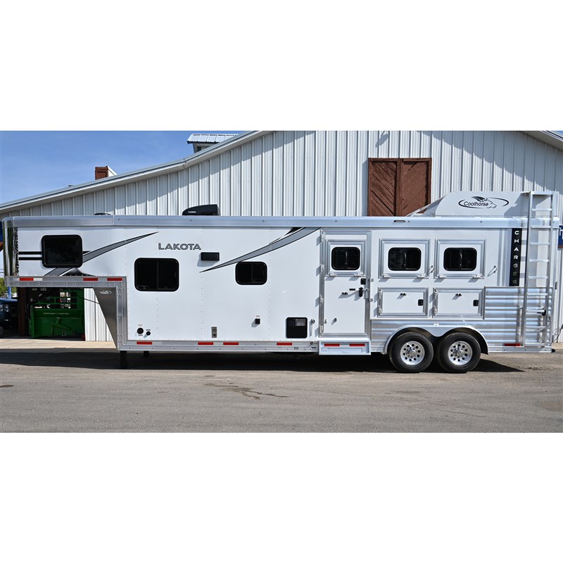 2026 Lakota charger 3 horse 11' lq non slide, 8' wide trailer