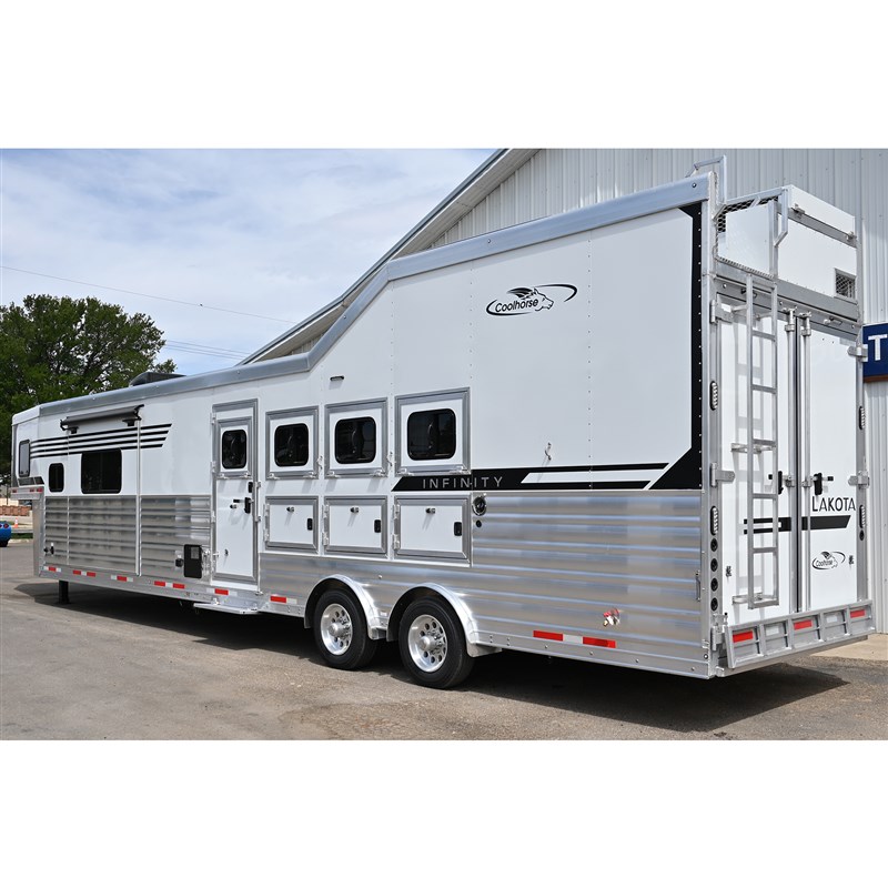 2027 Lakota infinity 4 horse 16' lq, slide, spread axle, side
