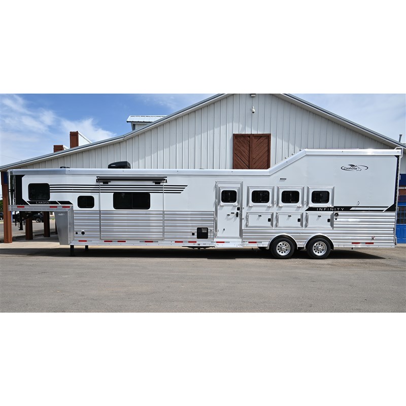 2027 Lakota infinity 4 horse 16' lq, slide, spread axle, side