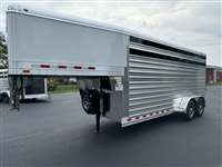 2025 4-star 8' tall stock trailer, werm floor