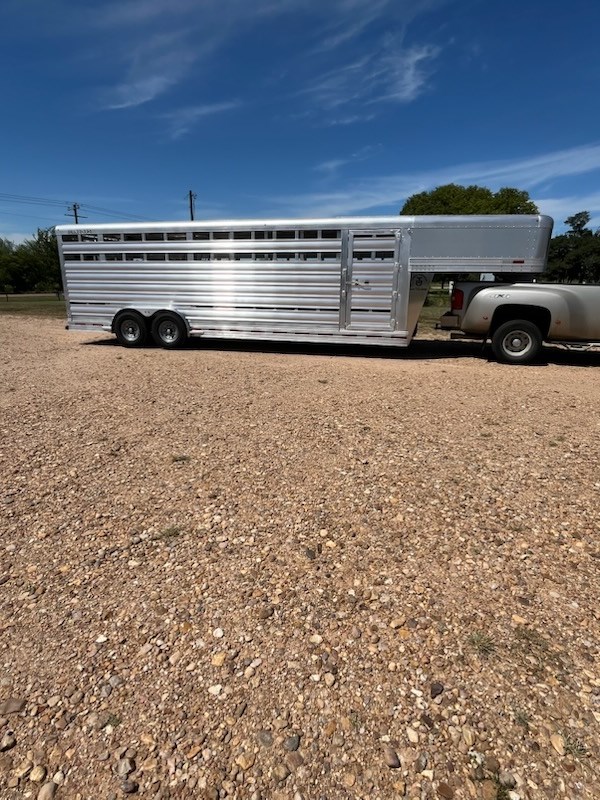 2027 Platinum 8x24 7 tall stock trailer 
