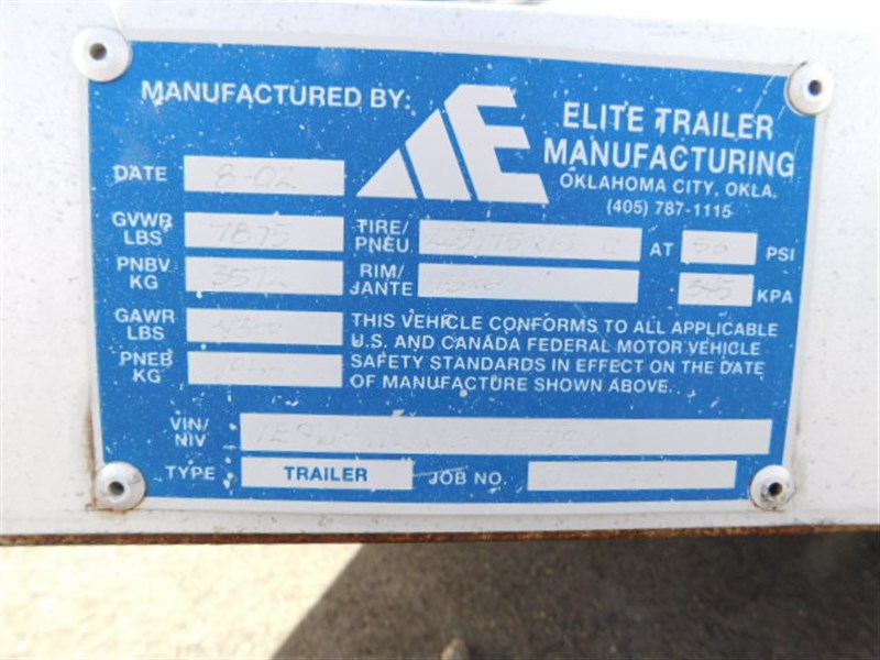 2002 Elite 2h bp straight load