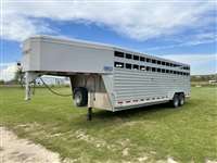 2023 Trails West 24 foot hot shot livestock trailer