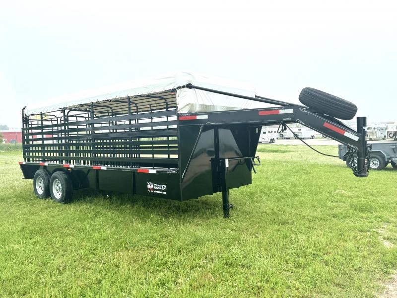 2024 W-W 2024 w-w 20x6.8 roustabout stock trailer