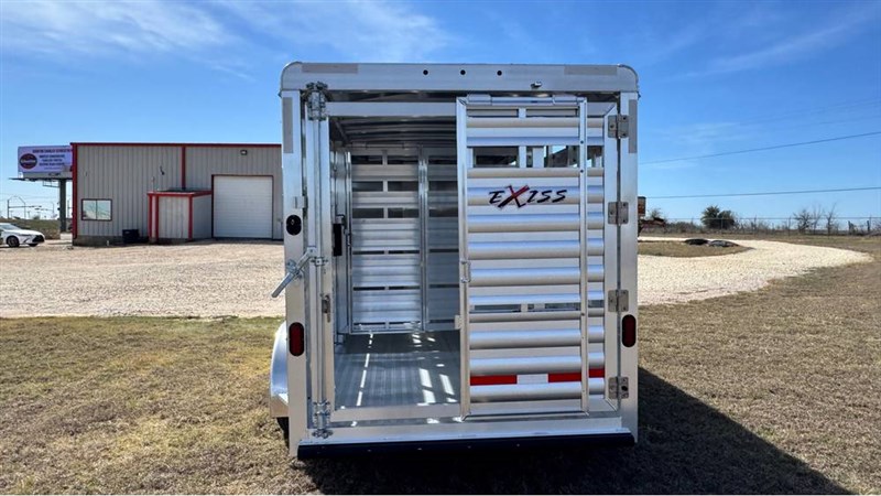 2026 Exiss 16' stock bumper pull trailer