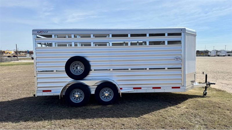 2026 Exiss 16' stock bumper pull trailer