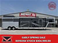 2023 Stock horse Merhow 8015OSK Longhorn 12' Stock w/ 15'SW LQ & 9' Slide