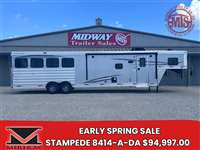 2025 4 horse Merhow 8414-A-DA Stampede 4H w/ 14'SW LQ & 9' Slide