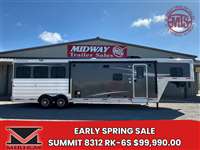 2025 3 horse Merhow 8312 RK-6S Summit 3H w/ 12'SW LQ & 7' Slide