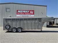 2024 Stock horse Delta 6'9 x 20' Livestock GN
