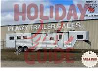 2023 3 horse Merhow 8316 RWS Next Gen 3H Side Load w/ 16'SW LQ