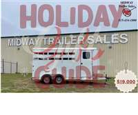 2025 3 horse Bar-M 3H Slant Load w/ Front Dress