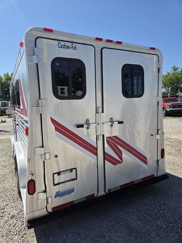 1997 Custom 3 horse goose neck, aluminum.