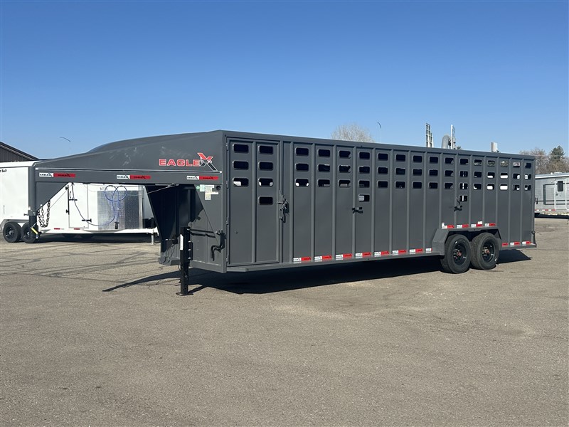 2025 Eagle Stock 28' cleated/ribbed flooring 8k axles