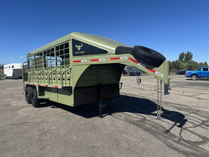 2024 Swift Built 16' stock trailer