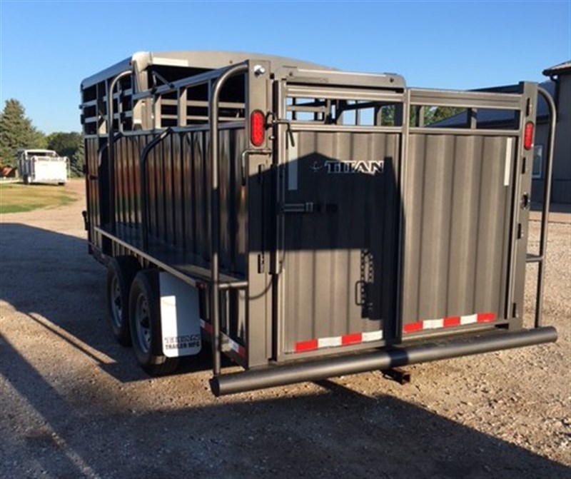 2022 Titan 6'8" x 16' ranchero stock gooseneck