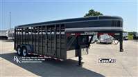 2026 Stock horse Corn Pro Trailers 6'8"x20'x6'6" Tall Livestock