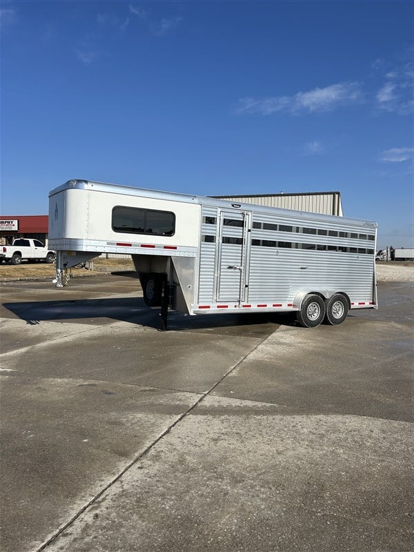 2026 Adam 7'x20'x7'6" tall box stall trailer